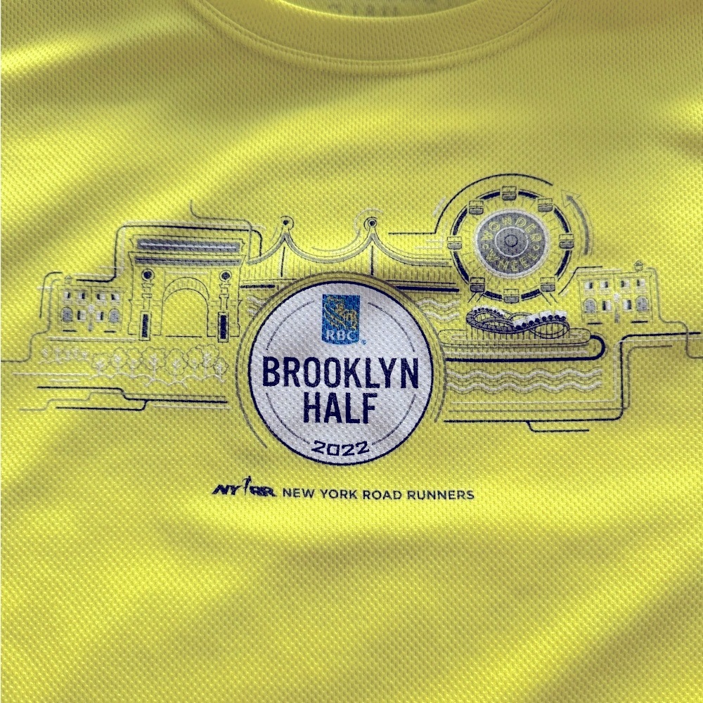 The 2022 Brooklyn 1/2 Marathon Athletic T-shirt
